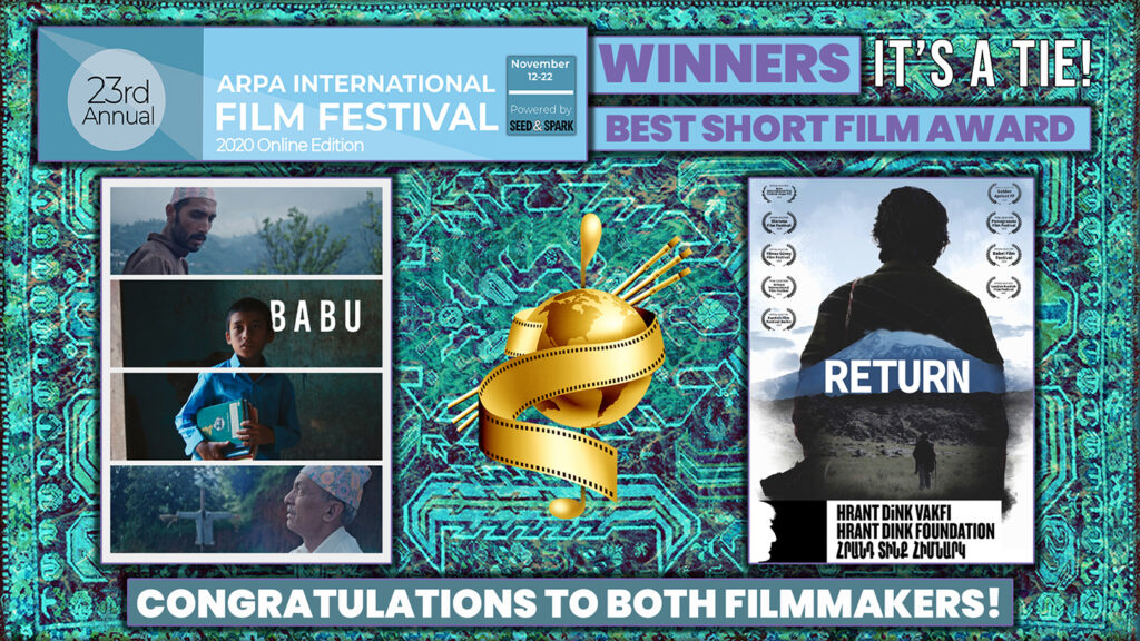 Winner3BestShortFilmAward2020 Arpa International Film Festival